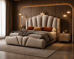 Shell - tufted Upholstered Bed - Image 2