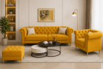 MODERN CHESTERFIELD SOFA SET - Image 3