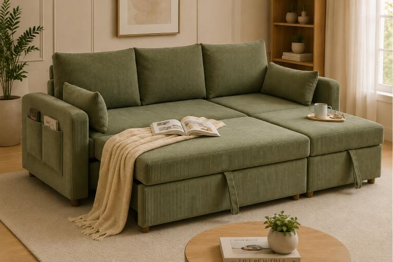 MODERN STORAGE SOFA BED