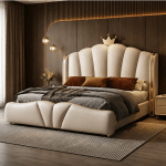 Shell - tufted Upholstered Bed