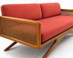 MID-CENTURY WOODEN SOFA - Image 3